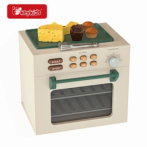 Pretend Play Kitchen Accessories Toy Wooden Toys Oven Playsets with Grilled W10D646